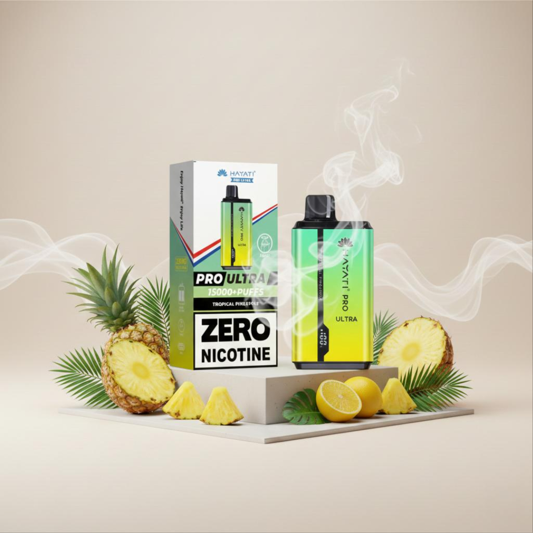 Hayati Pro Ultra 15K 0% vape device